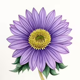 a close up of a flower in a painting
