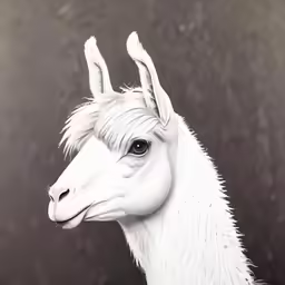 this is a close up image of an llama