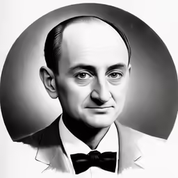 a man in a tuxedo and bow tie is taking a portrait