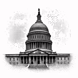 the capitol building with spots on it