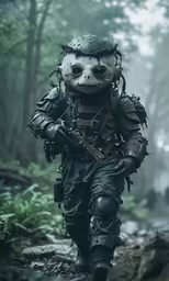 a person dressed up like a skeleton with black and white hair