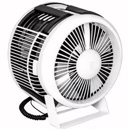 a fan that is sitting on top of a table