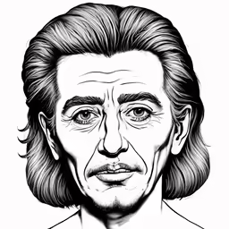 a black and white photo of a man with hair