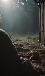 an image of a person looking out of the window