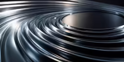 many round rings are in the center of the image