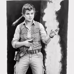 a woman in uniform posing for a photo