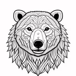 /tmp/FOOKd4GW7.jpg = a bear head with a pattern of leaves in the shape of it
,/tmp/FOOKd4GW7.jpg = a head of a bear with a leaf design on it
,/tmp/FOOKd4GW7.jpg = the head of a bear with a long mane and the words animal on it
,/tmp/FOOKd4GW7.jpg = an animal that is in black and white with patterns
,/tmp/FOOKd4GW7.jpg = an animal with an interesting pattern on its face
,/tmp/FOOKd4GW7.jpg = a bear head with the head turned down and the face tilted forward
,/tmp/FOOKd4GW7.jpg = a bear