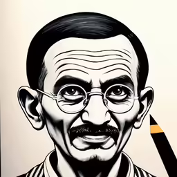 a portrait of the famous writer, director and actor of harry potter