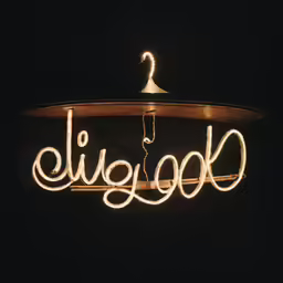 a sign on the side of a wall with some light