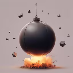 an artistic artistic photo of a bomb