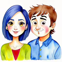 a couple is looking into the distance with an expression drawn on them,a close up of a person and a man near one another