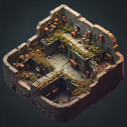 a computer - generated photo of a tiny apartment complex