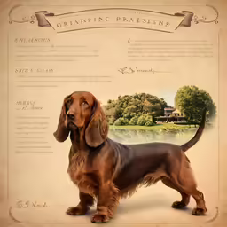 an image of a brown dog with a background