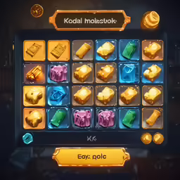 some game items displayed on a glass cabinet