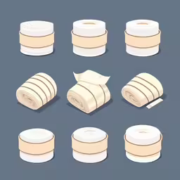 a flatter version of a different type of bandages