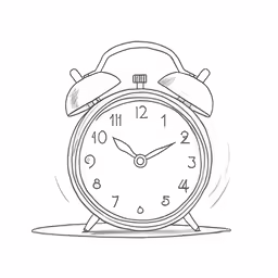 a clock with a handwritten text