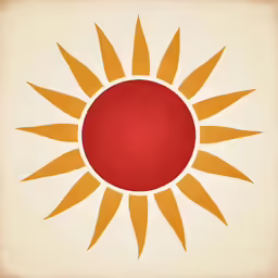 an orange and yellow flower on beige paper