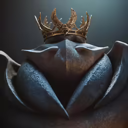 a crown sitting on top of a large object