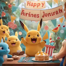 a group of little children stand around a birthday cake