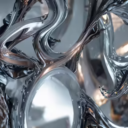 an art work of glass with a bunch of lines and shapes