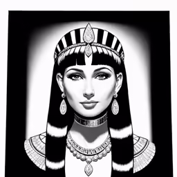 an egyptian princess and her head and face