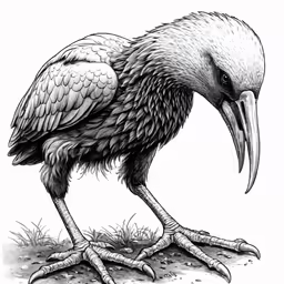 the black vulture bird has two large beaks