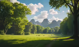 this is a picture of a tree and mountain