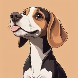 a dog with his eyes open looking up