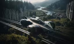 an exotic car that could transport you to the top of a hill