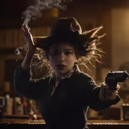 a young girl in an image from the film cowboy