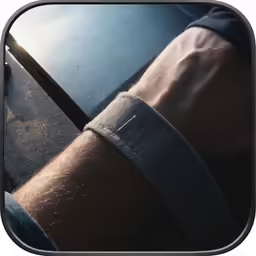 the arm band is placed on a person