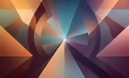 a colorful abstract art piece is in a black background