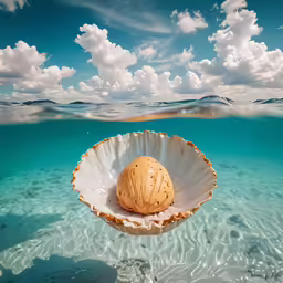 an image of the sea with waves, sky and clouds