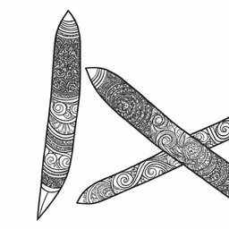 two sharp knifes are next to each other