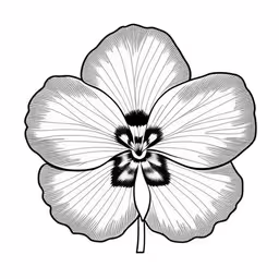 a flower on a white background,a black and white photo of a flower