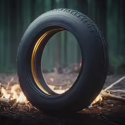 an image of a tire on the ground