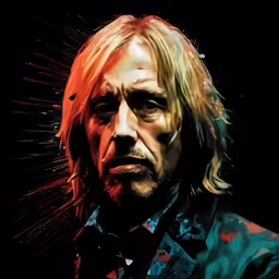 an image of a man with long blonde hair