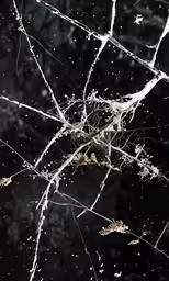 branches of a tree with snow falling down