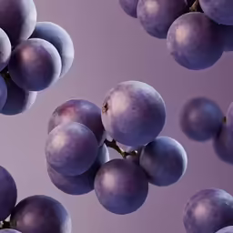 close up of a bunch of plums with one purple background