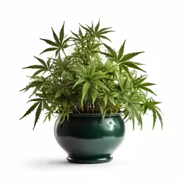 a potted plant with green foliage in it