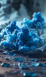 some pieces of plastic that are spilled up