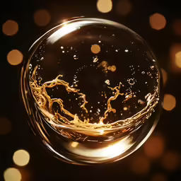 an abstract image of a wine glass on top of a table