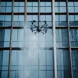 an old style chandelier is hanging outside the windows