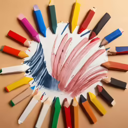 the paper is laid out in the shape of a rainbow