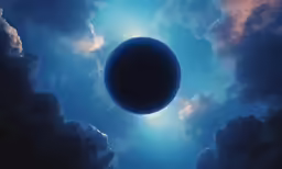 the view from below of the earth looking upward into the sky