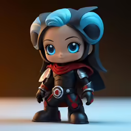 an animated figure is posed on a table