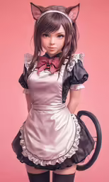 a woman dressed in a cat costume