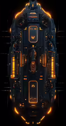 futuristic sci - fi filamental artwork depicting the back side of a spaceship