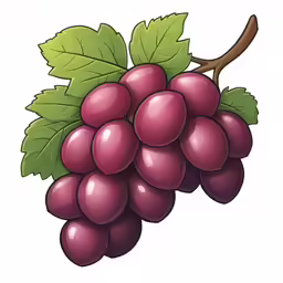 bunch of grapes with leaves clip art