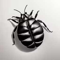 a black and white photo of a bug